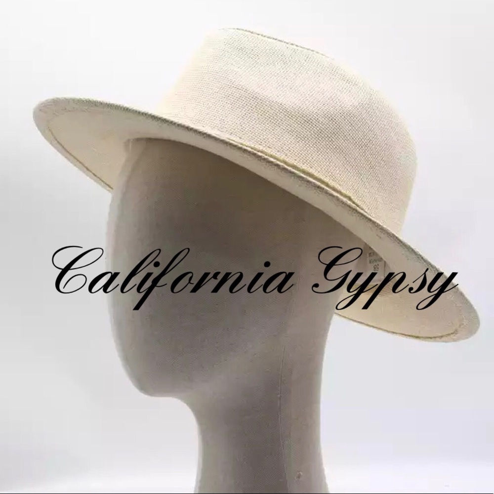 Western Boho Rancher Panama Burlap Hat - Picture 4 of 4